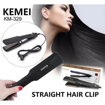 "Kemei Ceramic Tourmaline Hair Straightener - KM-329"