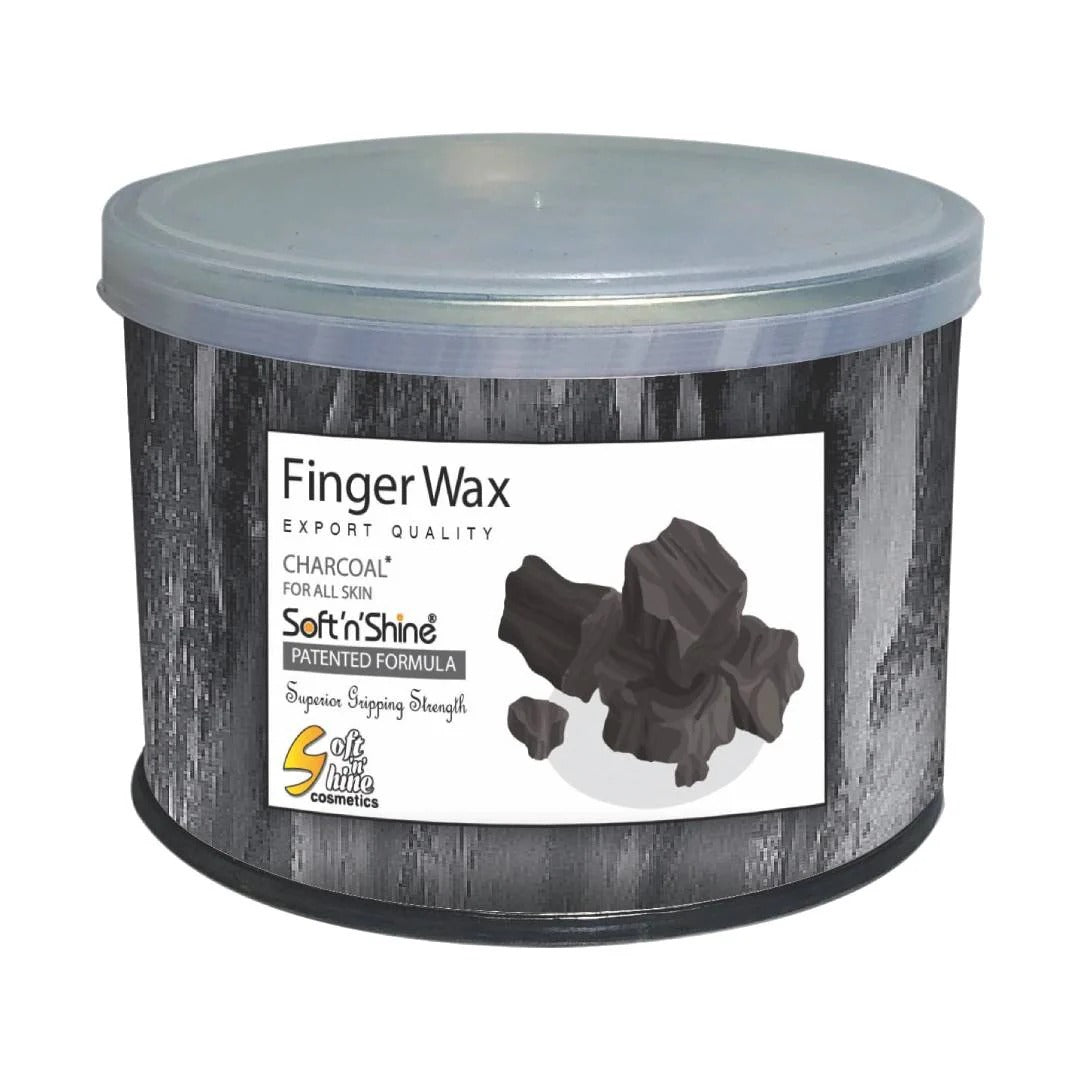 Charcoal Soft N Shine Finger Wax 225gm